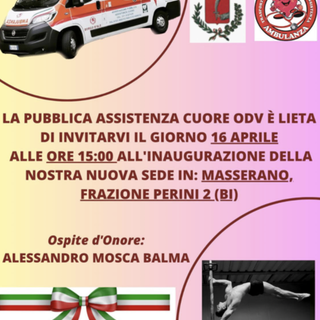 Masserano, nuova sede dell'Associazione Pubblica Assistenza Cuore