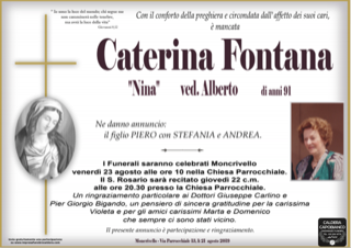 Caterina Fontana "Nina" Ved. Alberto