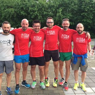 Da sinistra a destra Maurizio Cortese, Alex Marino Simone Compagnin, Mario Zanchetta, Pablo Marino, Stefano Savino