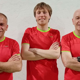 Da sinistra Gianni Massazza, Federico Arno e Michele Motta. Completava la squadra Gilberto Rollino.