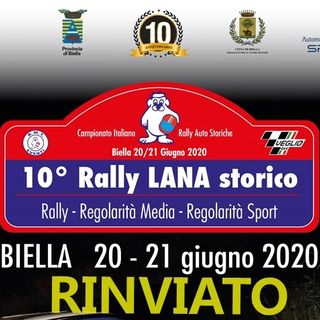 Rinviato il 10° Rally Lana Storico