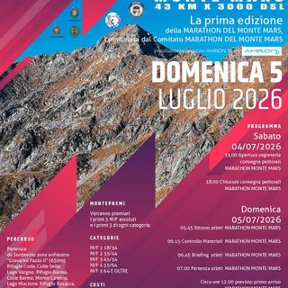 Marathon Monte Mars 2026: l'evento entra nel vivo a pochi giorni dal via