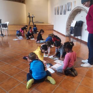 I bimbi dell'asilo di Occhieppo Superiore alla mostra "Castagni Biellesi" FOTO