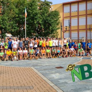 “Il Biellese di Corsa”, alla partenza a Cossato anche il sindaco e Gli Angeli in Moto, foto Catia Ciccarelli per newsbiella.it