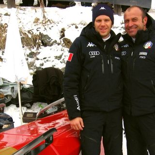 il Dt Antonio Tartaglia con il fisioterapista biellese Federico Bistrot,