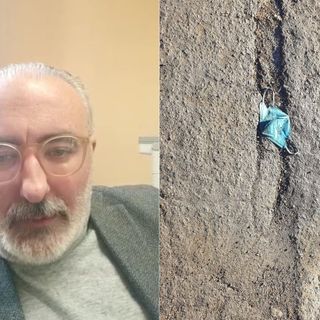 Contro l'abbandono delle mascherine: l'appello di Pietro Brovarone, VIDEO