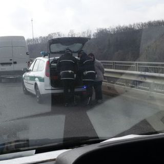Biella: Ponte tangenziale bloccato per tamponamento
