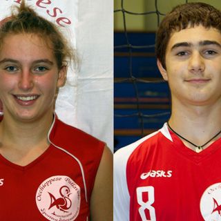 Matilde Pezzini e Riccardo Bertuzzi dell'Occhieppese