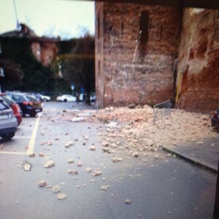 Vercelli: Crollato un muro di Palazzo di giustizia