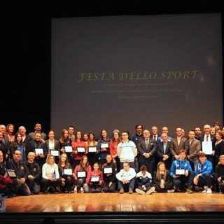 Benemerenze Coni, la cerimonia di consegna a Cossato, nella foto l'edizione 2019