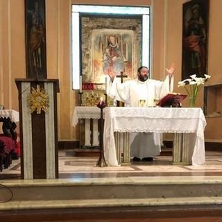 Banchette, don Luigi Tajana prima celebrazione dopo l'emergenza Covid 19