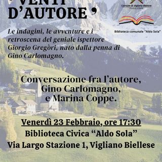 Vigliano, a "Venti d'autore" Gino Carlomagno