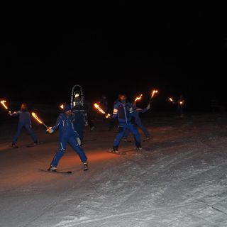 A Bielmonte è tutto pronto per la fiaccolata dei maestri di sci (foto di repertorio)