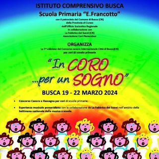 Gli allievi dell'elementare di Ponderano parteciperanno alla rassegna corale “In coro per un sogno”