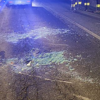 Vigili del Fuoco e Polizia Stradale a Cossato