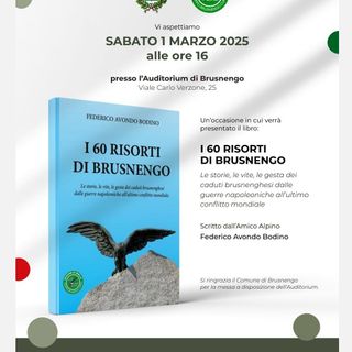 Gli alpini presentano il libro "I 60 risorti di Brusnengo"