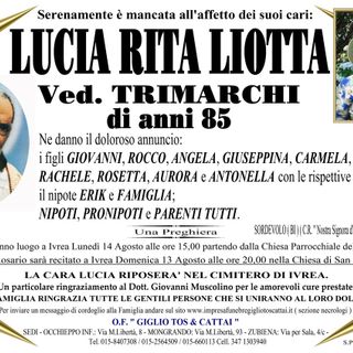 Lucia Rita Liotta, Ved. Trimarchi