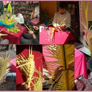 Nell’immagine, mosaico di palme “filadas”