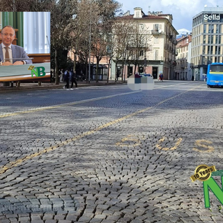 Piazza Vittorio Veneto a Biella pedonale, a metà marzo apre il cantiere