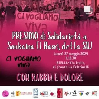 Un presidio di solidarietà per Siu