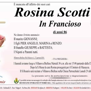 Rosina Scotti in Francioso