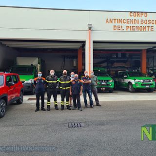 Alessandro Segatori, nuovo comandante dei Vigili del Fuoco di Biella in visita alla sede AIB Alessandro Segatori, nuovo comandante dei Vigili del Fuoco di Biella in visita alla sede AIB