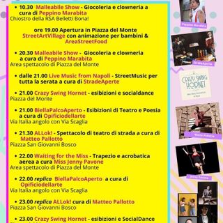 Strepitoso Street Art Festival: Il programma di stasera, 6 luglio