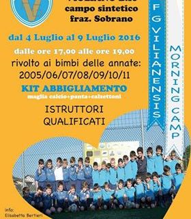 Calcio: La Vilianensis presenta lo stage estivo per giovani campioni