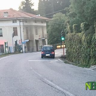 Zumaglia - semaforo sulla strada provinciale 201 Biella-Valsesia