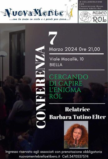 “Cercando di capire l’enigma del dottor Gustavo Rol” un nuovo appuntamento di NuovaMente