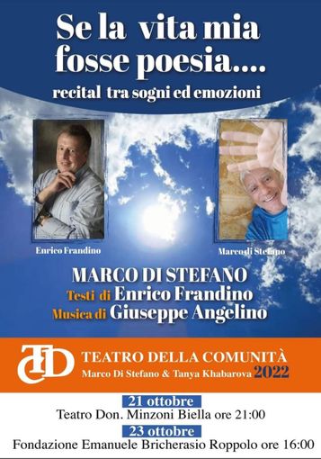"Se la vita mia fosse poesia…", domani  prima nazionale al Teatro Don Minzoni - Foto
