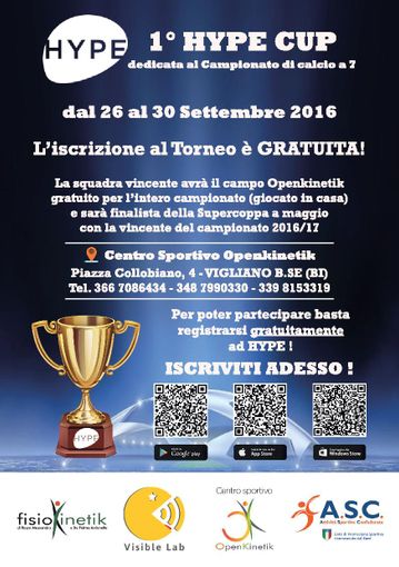 Vigliano: Da Openkinetik parte la 1° Hype Cup