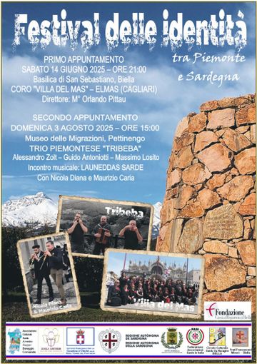 Festival delle identità: la Sardegna canta a Biella, il Piemonte risuona a Pettinengo.