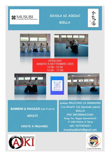 Open Day Aikido a Biella, scopri la Via dell’Armonia con MUSUBI ASD Open Day Aikido a Biella, scopri la Via dell’Armonia con MUSUBI ASD