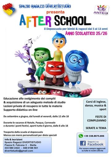 Spazio Ragazzi Divertistudio, aperte le iscrizioni al doposcuola