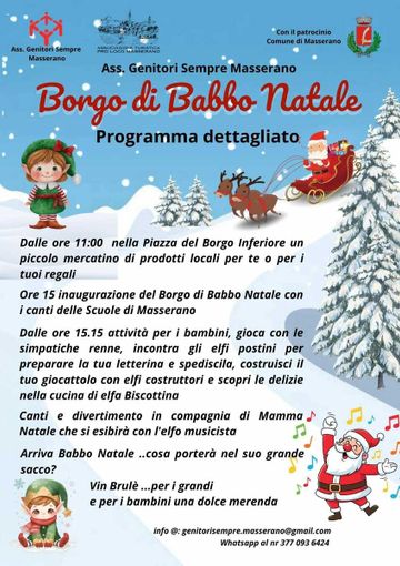 A Masserano prende vita il Borgo di Babbo Natale: una giornata di magia per grandi e piccini