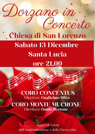 Dorzano celebra Santa Lucia con un concerto nella Chiesa di San Lorenzo