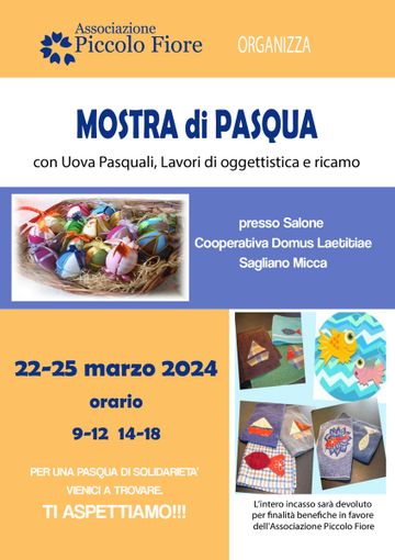 Mostra di Pasqua a Sagliano Micca: uova, lavori di oggettistica e ricamo. Mostra di Pasqua a Sagliano Micca: uova, lavori di oggettistica e ricamo.