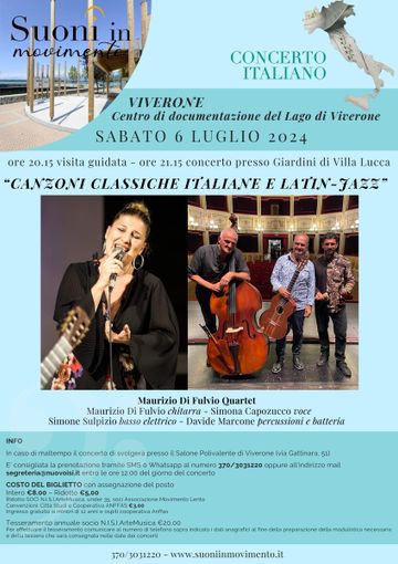 Suoni in movimento, a Viverone il Maurizio Di Fulvio Quartet - Foto pagina FB Centro di Documentazione Lago di Viverone e Suoni in Movimento Suoni in movimento, a Viverone il Maurizio Di Fulvio Quartet - Foto pagina FB Centro di Documentazione Lago di Viverone e Suoni in Movimento