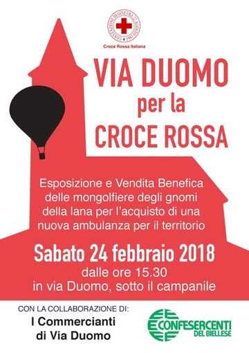 Biella: Rinviato l'evento "Via Duomo per la Croce Rossa"