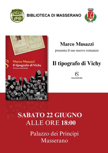 Marco Musazzi presenta il suo nuovo libro "Il tipografo di Vichy"