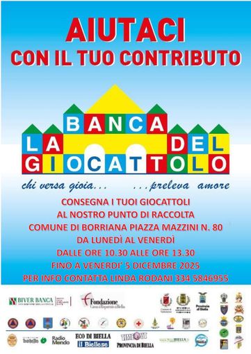 Borriana, raccolta giocattoli per bambini in difficoltà Borriana, raccolta giocattoli per bambini in difficoltà