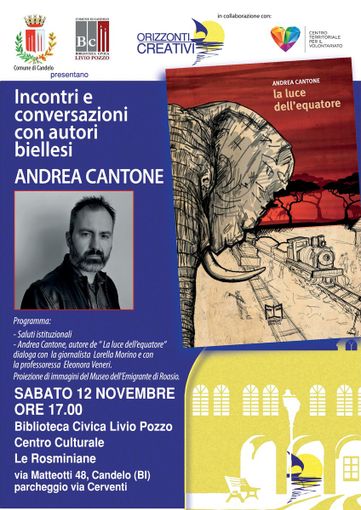 A Candelo, a incontro con l'autore, ospite Andrea Cantone