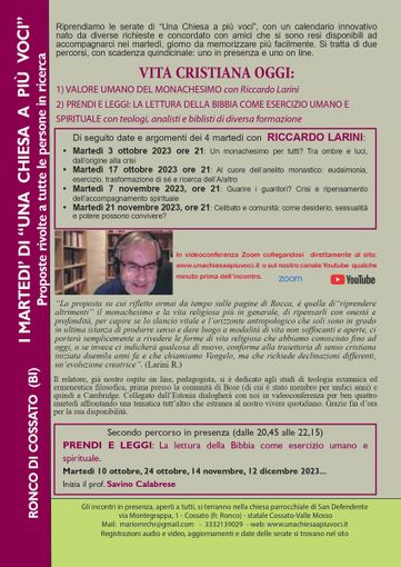 “Una Chiesa a Più Voci”, domani serata on line con Riccardo Larini - Foto “Una Chiesa a Più Voci” “Una Chiesa a Più Voci”, domani serata on line con Riccardo Larini - Foto “Una Chiesa a Più Voci”