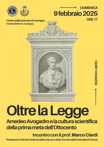 La figura di Amedeo Avogadro tra innovazione e storia: l'incontro a Quaregna. La figura di Amedeo Avogadro tra innovazione e storia: l'incontro a Quaregna.
