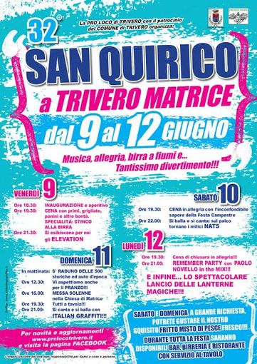 Trivero: In Frazione Matrice conto alla rovescia per la Festa di San Quirico