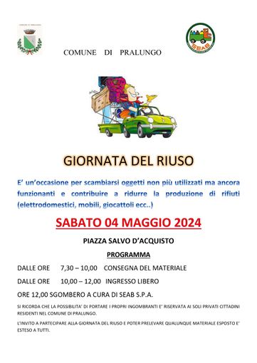 A Pralungo la Giornata del Riuso: un evento ecologico per ridurre gli sprechi.