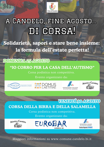Domenica a Candelo si corre per la casa dell'autismo