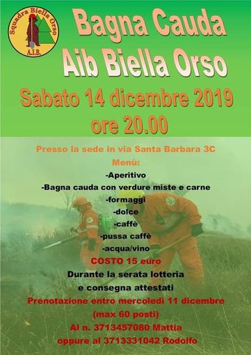 Tempo di Bagna Cauda: I volontari AIB vi aspettano numerosi