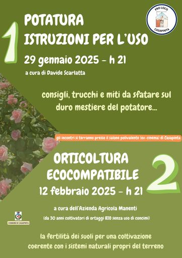 A Casapinta si parla di potatura e di orticoltura A Casapinta si parla di potatura e di orticoltura